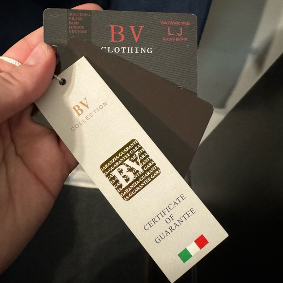 BV Clothing Suede Navy Jacket - Picture 7 of 7